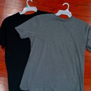 Gray and black Tshirt